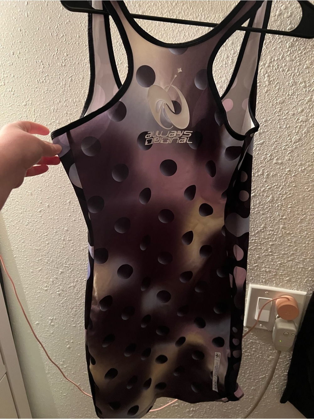 Always Original adidas Polka Dot Racerback dress. Futuristic.